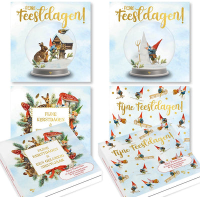 Cartes de Noël gnome Rien Poortvliet - set 3