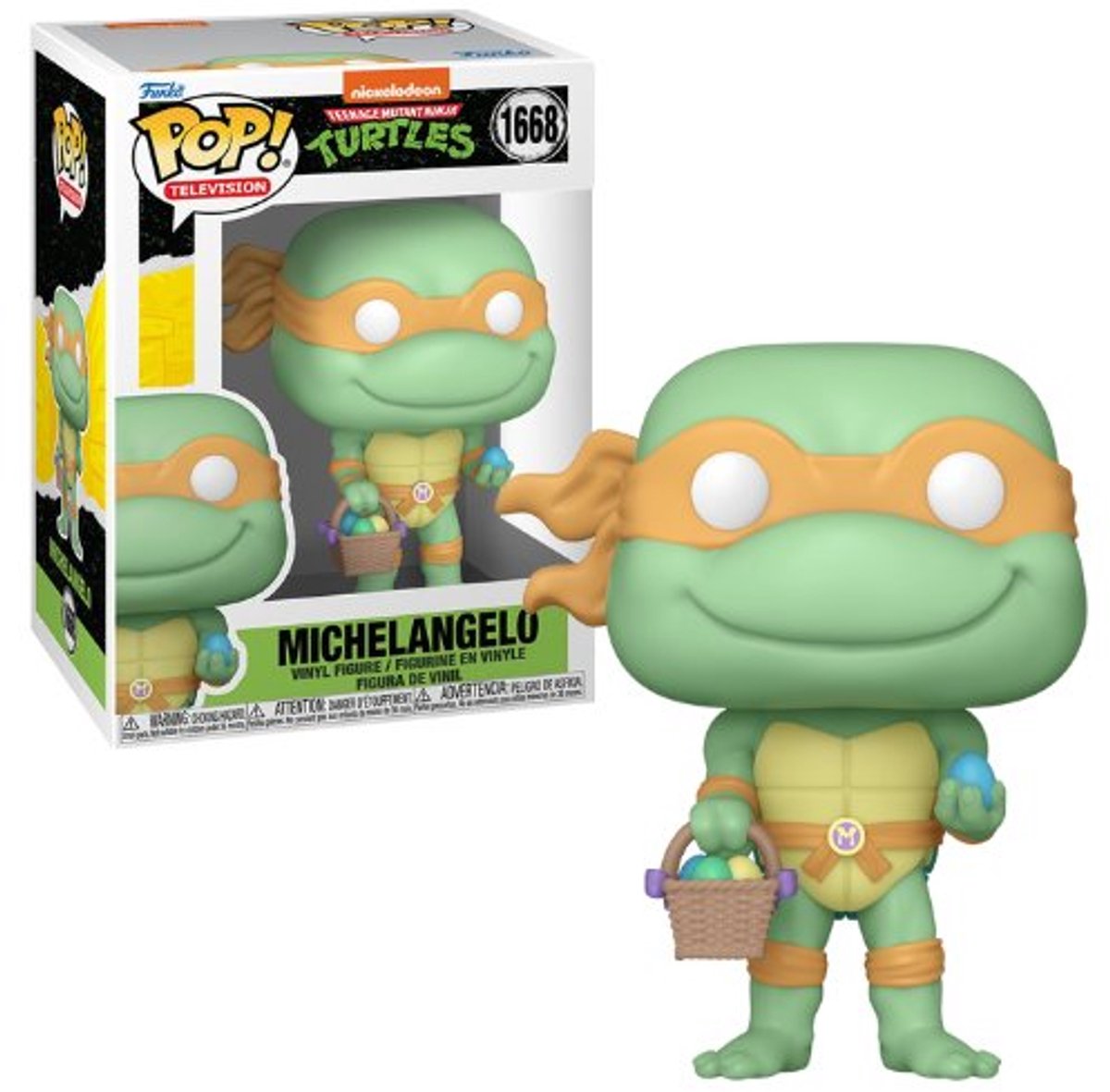 Funko-pop ! Tortues Ninja mutantes adolescentes - Michaelangelo (Pâques) #1668