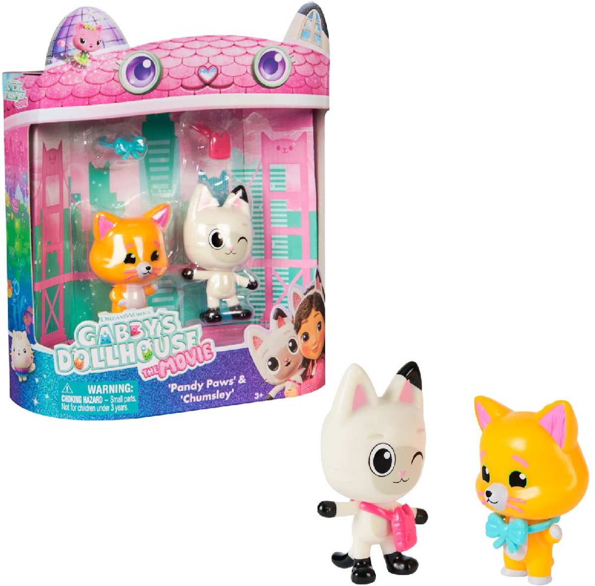 Gabby’s Dollhouse Le film Speel Figure Set avec 2 chatons Pandy Chumsley