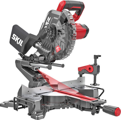 Scie à tronçonner Skil (scie à onglet) 216mm avec fonction traction et laser 1310aa 1600w + pince rapide