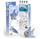 Eugy Puzzle 3D - requin - animaux marins - durable - collectionnez-les tous - 6 ans