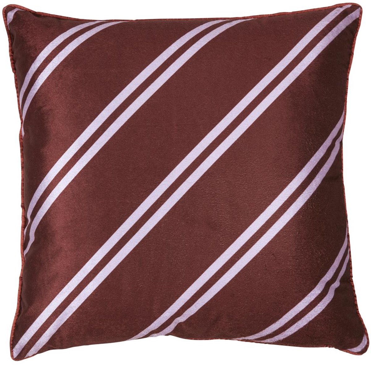 Coussin décoratif diagonal Vtwonen - 50x50 cm - rouge foncé