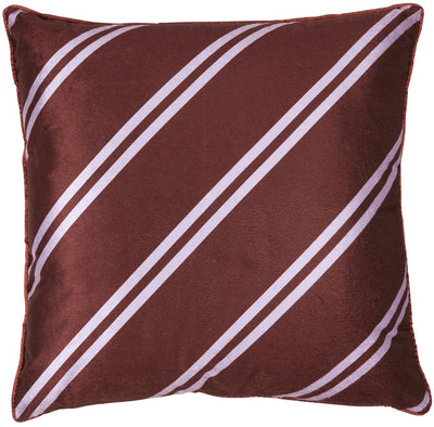 Coussin décoratif diagonal Vtwonen - 50x50 cm - rouge foncé