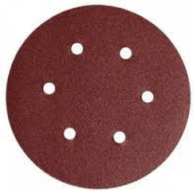 Powerplus powair0123 papier de verre rond pour ponceuses orbitales d150mm | disque de ponçage k120 5 pièces