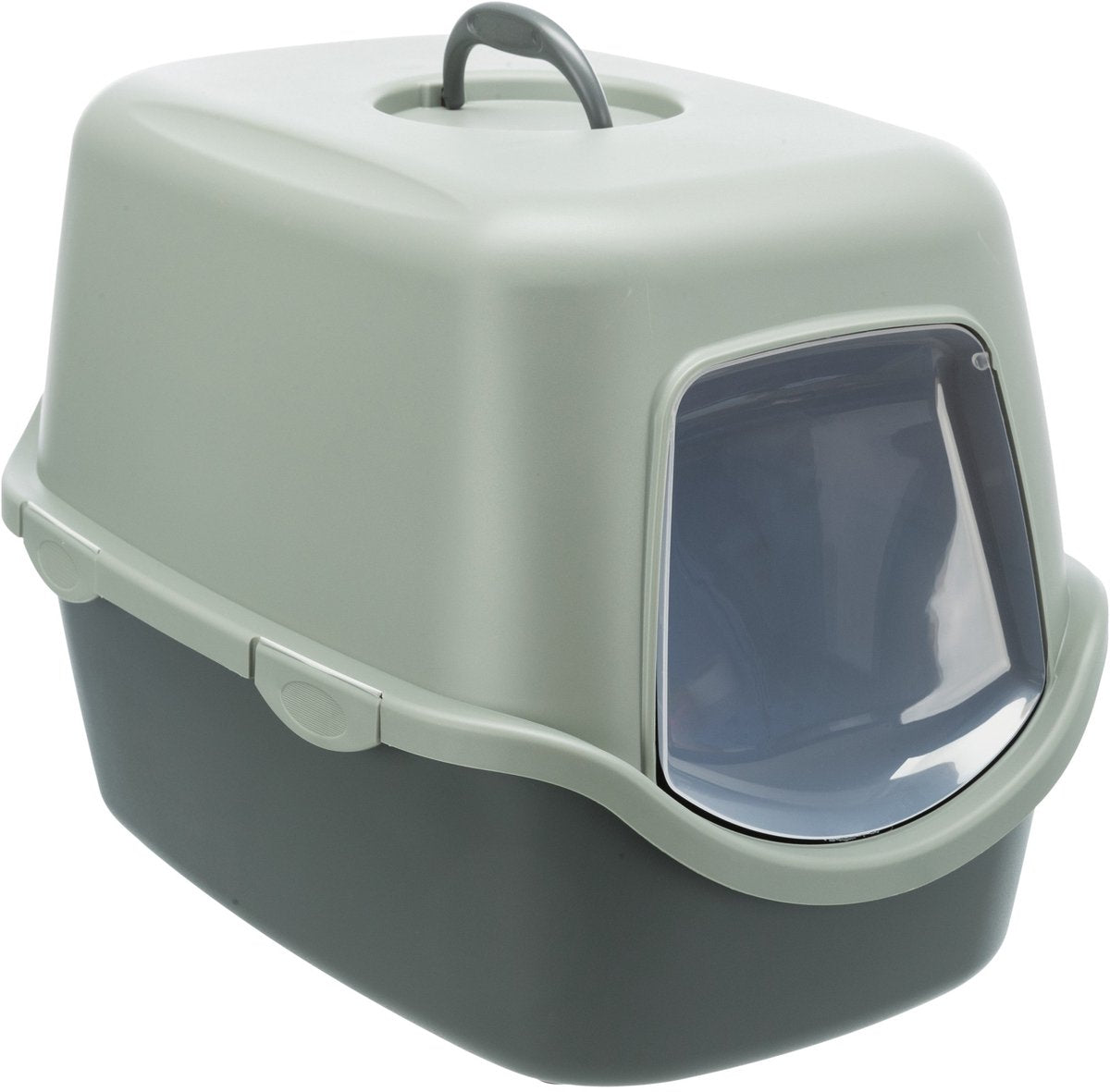 Trixie Be Eco recyclé Boîte à litière Vico avec Hood Anthracite Green