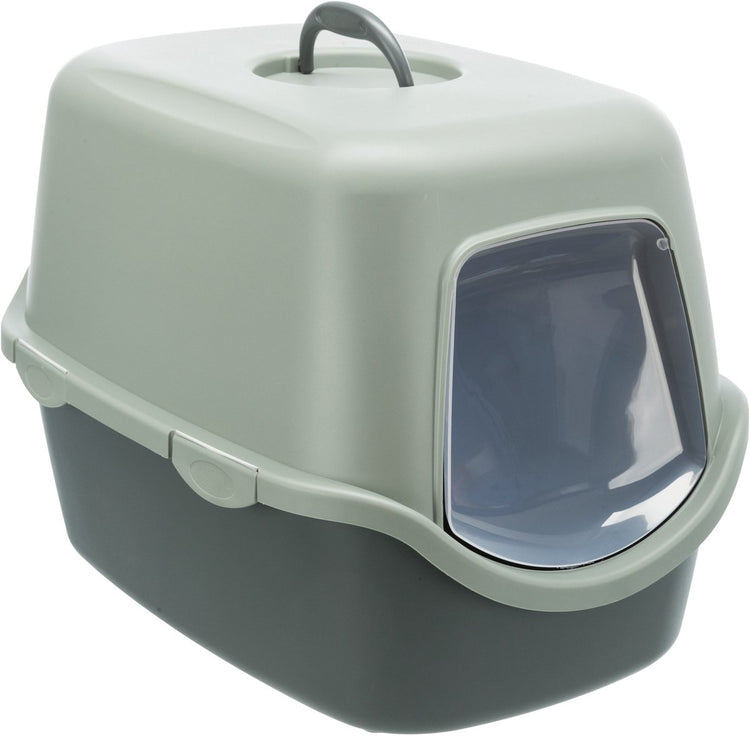 Trixie Be Eco recyclé Boîte à litière Vico avec Hood Anthracite Green