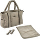 Béaba sac à langer gonflé paris - sac à langer rembourré tendance - sac à langer avec compartiment réfrigérant pour matelas à langer - 10 compartiments - poussette - attache chariot - gazelle - sac bébé unisexe - sac bébé 25l - vert