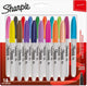 Marqueurs permanents Sharpie | point fin | diverses couleurs gaies | 18 pièces