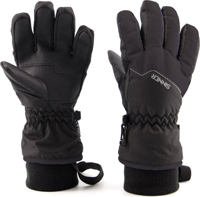 Sinner phoenix - gants - noirs - enfants unisexes - taille 11-12 ans