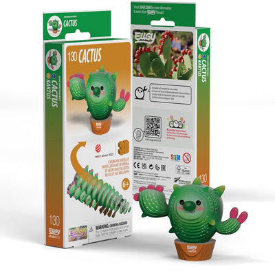Puzzle 3D Eugy - cactus - figurines fantastiques - durable - collectionnez-les tous - 6 ans