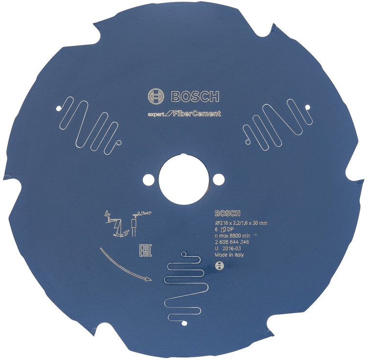 Bosch lame expert pour fibrociment 216x30x2,2