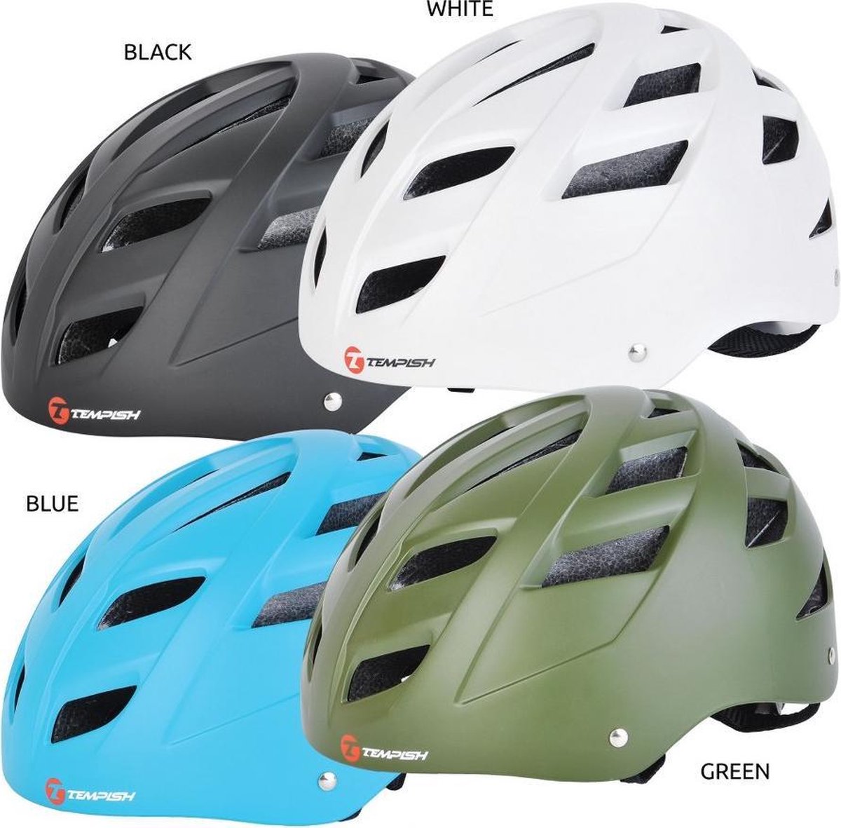 Tempish – marilla – casque de skate – noir – casque de skate ventilé sécurisé – taille 51-53cm(s)
