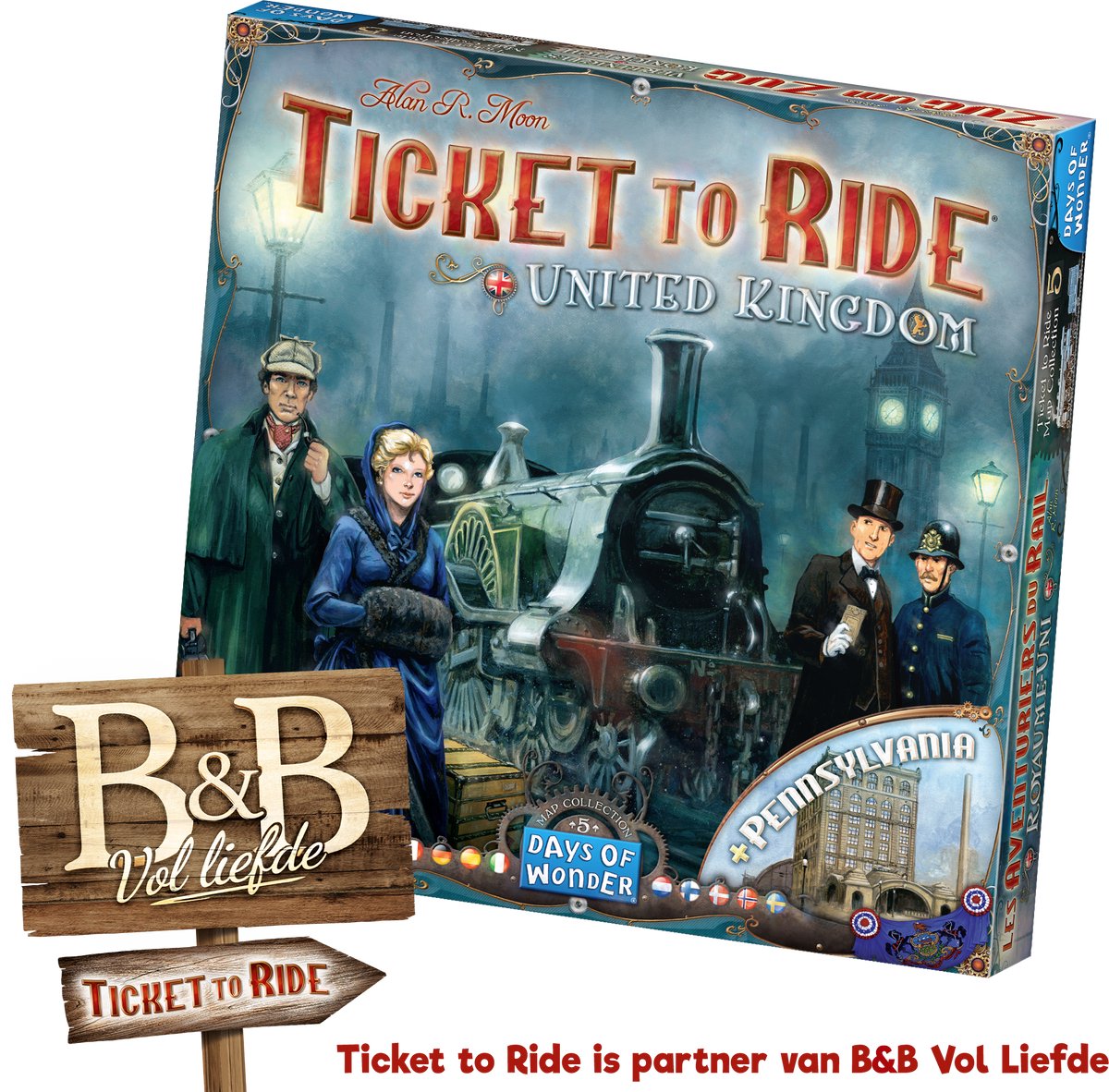 Days of Wonder - ticket to ride uk pennsylvania - extension - jeu de société
