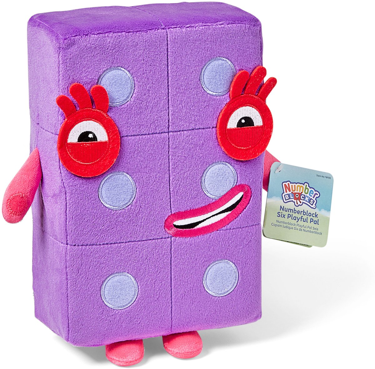 Ressources pédagogiques numberblocks® six - peluche - à partir de 18 mois