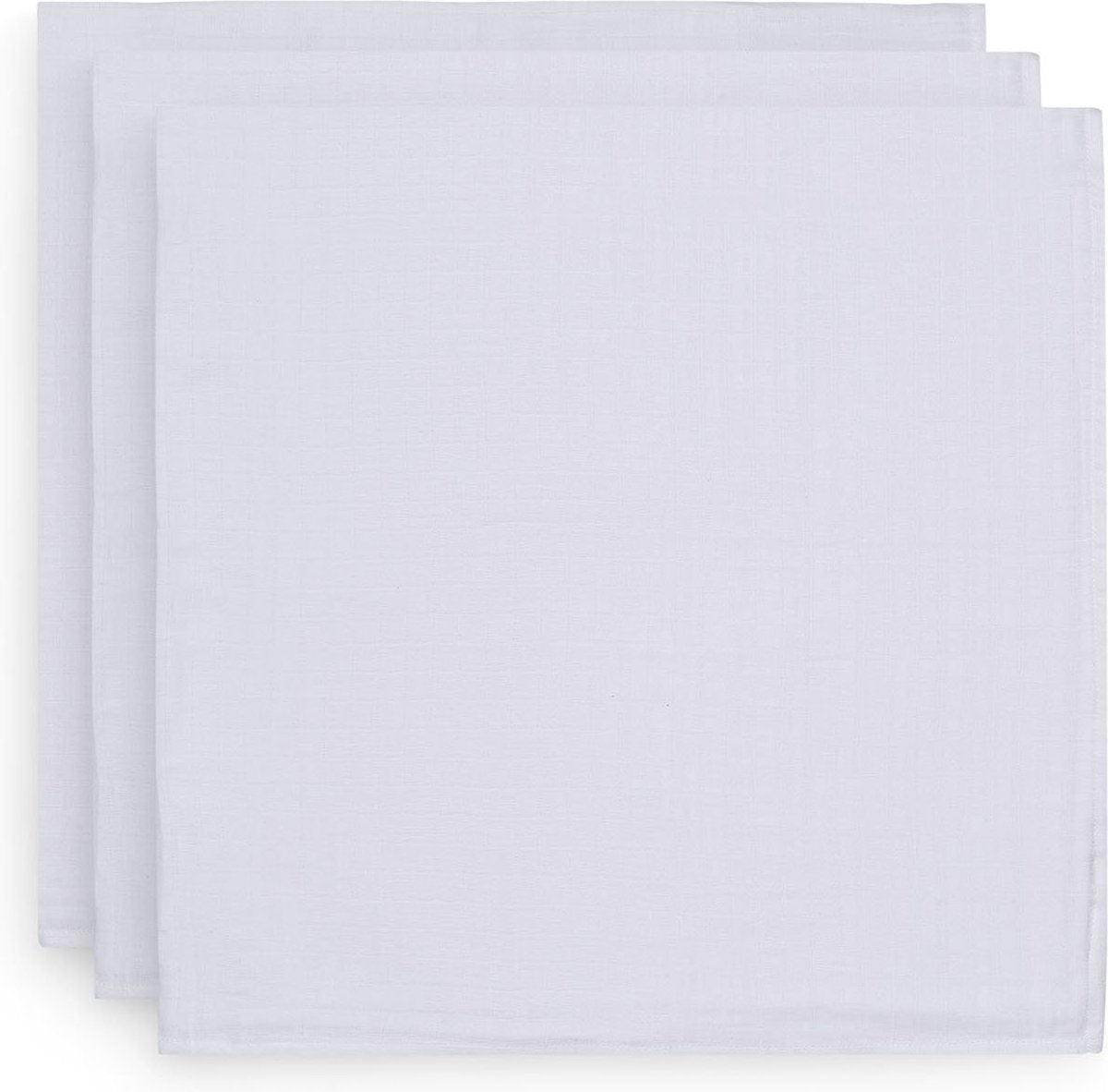 Jollein chiffon multi hydrophile basic 70x70cm - blanc - 3 pièces
