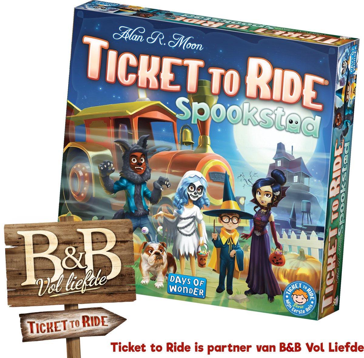 Billet Days of Wonder pour monter dans la ville fantôme - - jeu familial - jeu de société néerlandais - à partir de 6 ans