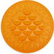 Beeztees tapis à lécher tournesol - tapis à lécher chien - silicone - orange - 30x30x1 cm