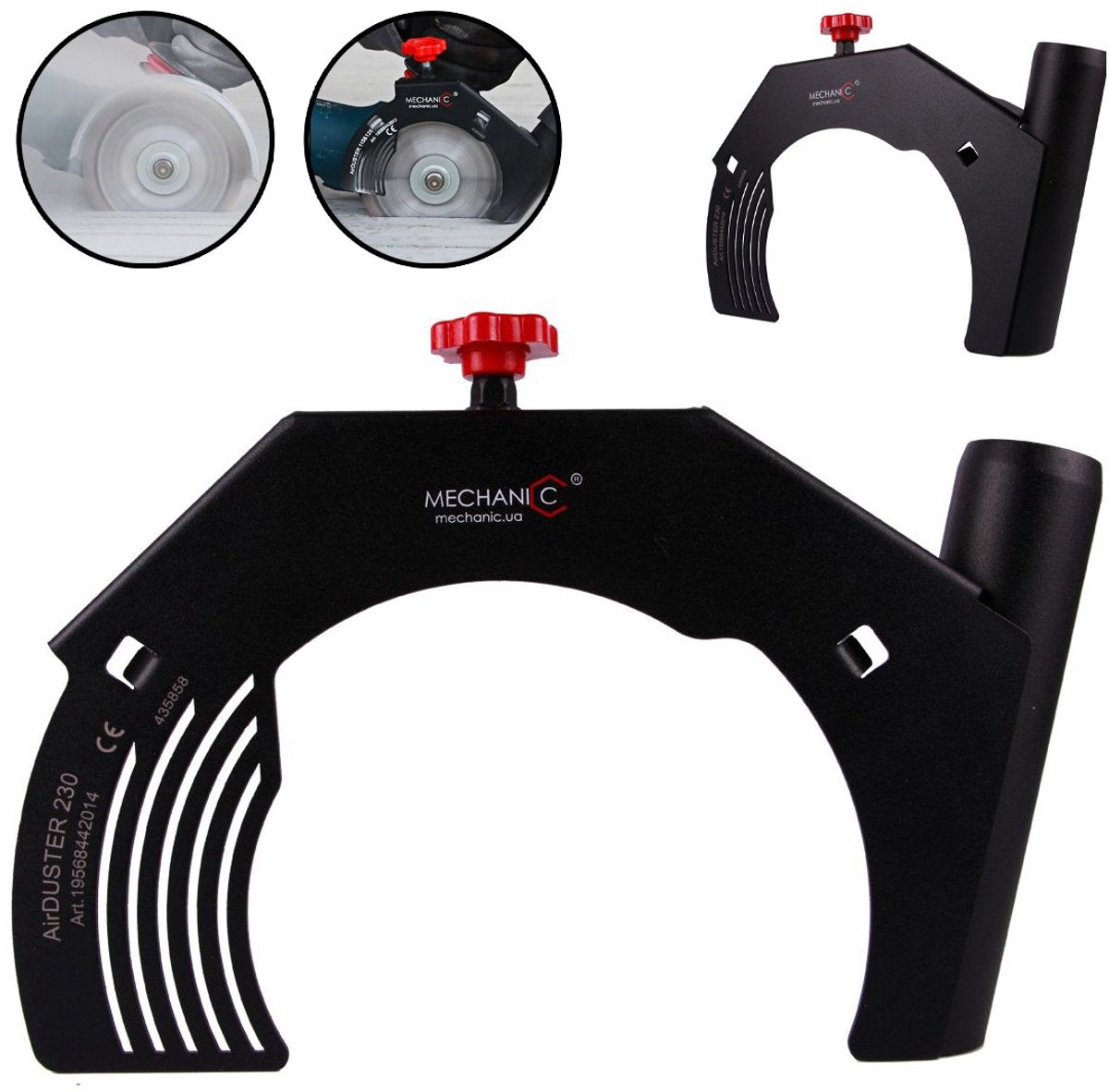Mechanic airduster 230 - accessoire pour rectifieuse - aspiration de poussière - 230mm