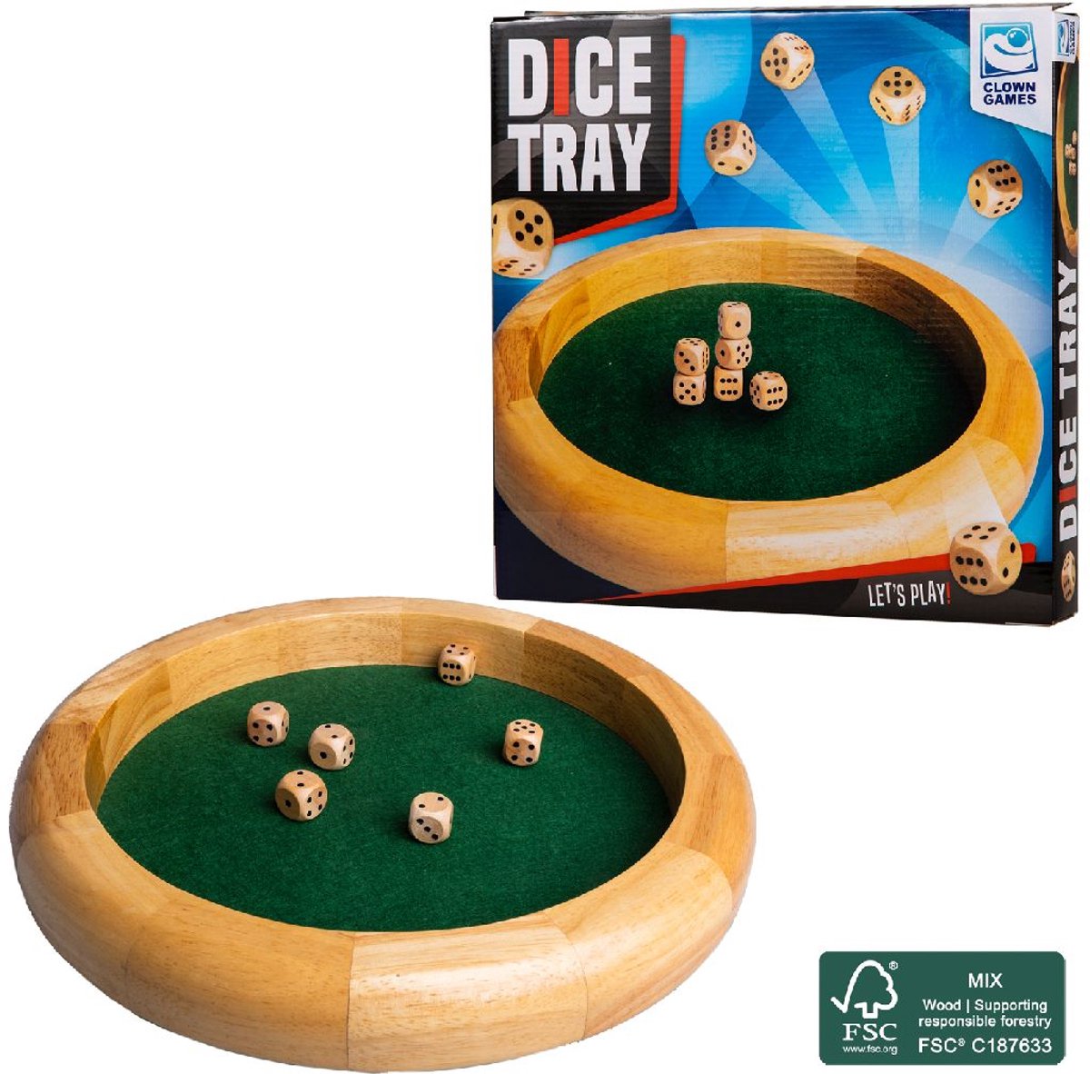 Jeux de clown - boîte à dés - certifié FSC