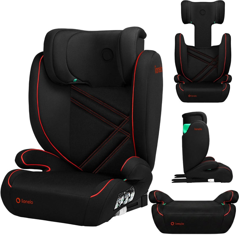 Lionelo Hugo i-size – siège auto – 100-150 cm – ceinture isofix – appui-tête réglable – protection latérale avancée – mousse à mémoire de forme – rembourrage lavable – grandit avec vous – siège confortable – i-size standard r129