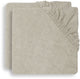 Jollein housse de matelas à langer éponge 75x85cm nougat (pack de 2)