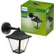Philips LED Applique Philips July - éclairage extérieur - culot E27 - résistant aux intempéries : IP44 - noir - design classique