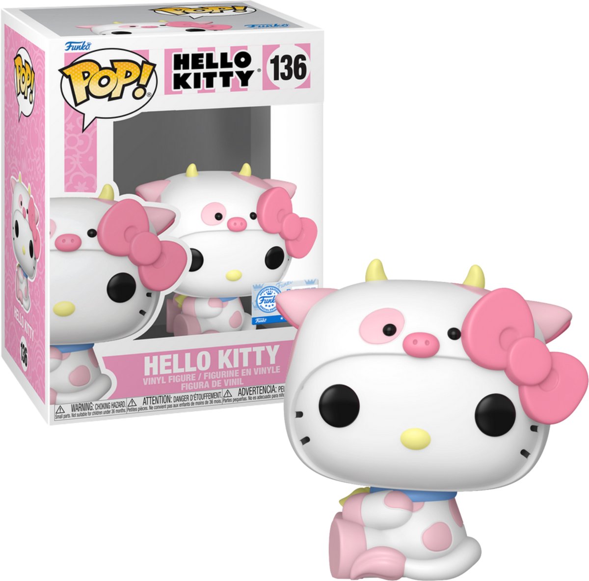 Funko-pop ! bonjour kitty 136 bonjour kitty en vache cosplay exclusif