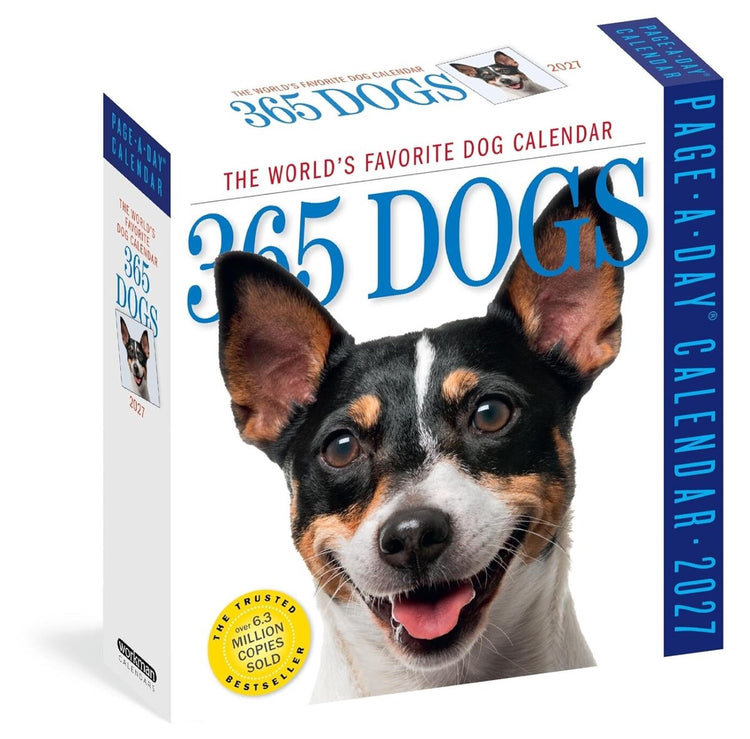 Calendrier 365 pages par jour(r) 2027 pour chiens : le calendrier canin préféré au monde