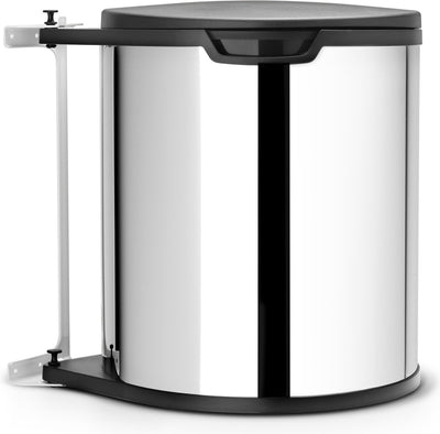 Poubelle à encastrer Brabantia - 15 litres - acier brillant