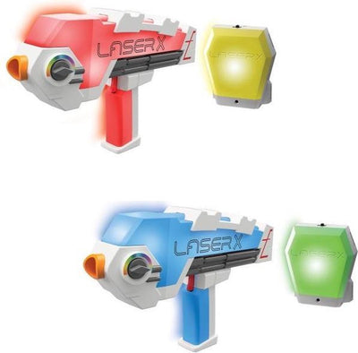 Laser x revolution double set - jeu laser pour enfants - 2 gilets pistolets laser