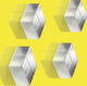 Aimants Sigel - 20x10x20mm - c10 extra fort - argent - 4 pièces - si-ba705