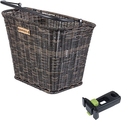 Basil Bremen Rattan Look KF - Panier à vélo - Firs