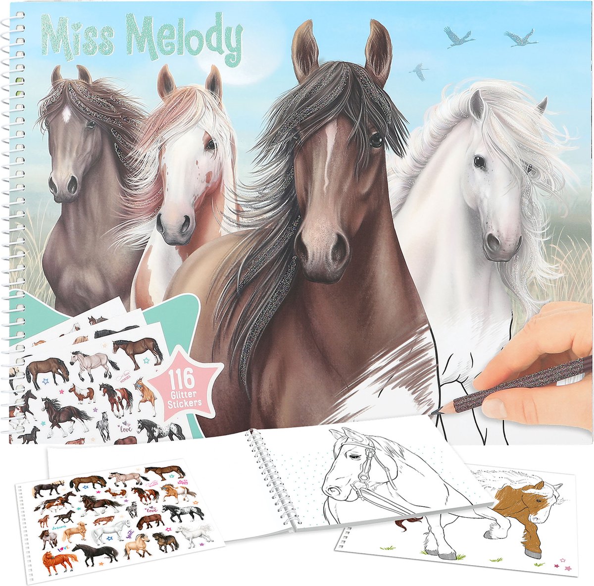 Depesche - Livre de coloriage Miss Melody Horse
