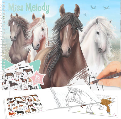 Depesche - Livre de coloriage Miss Melody Horse