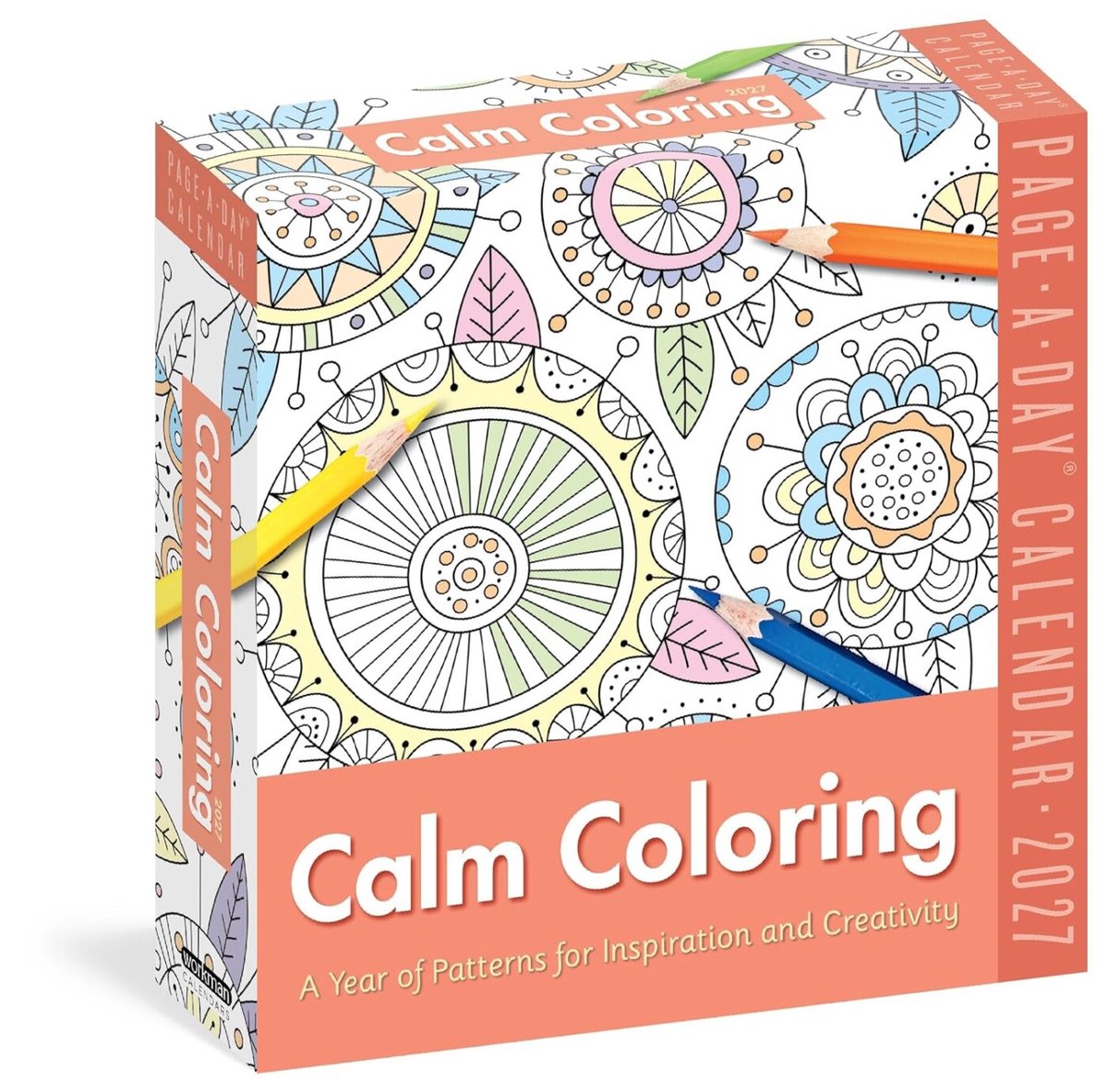 Calendrier page-a-day(r) à colorier calme 2027 : une année de motifs pour l'inspiration et la créativité