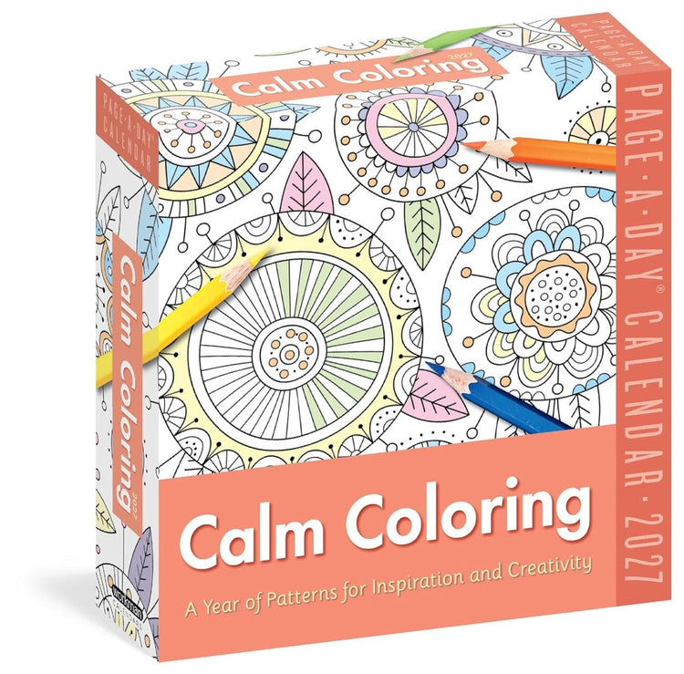 Calendrier page-a-day(r) à colorier calme 2027 : une année de motifs pour l'inspiration et la créativité