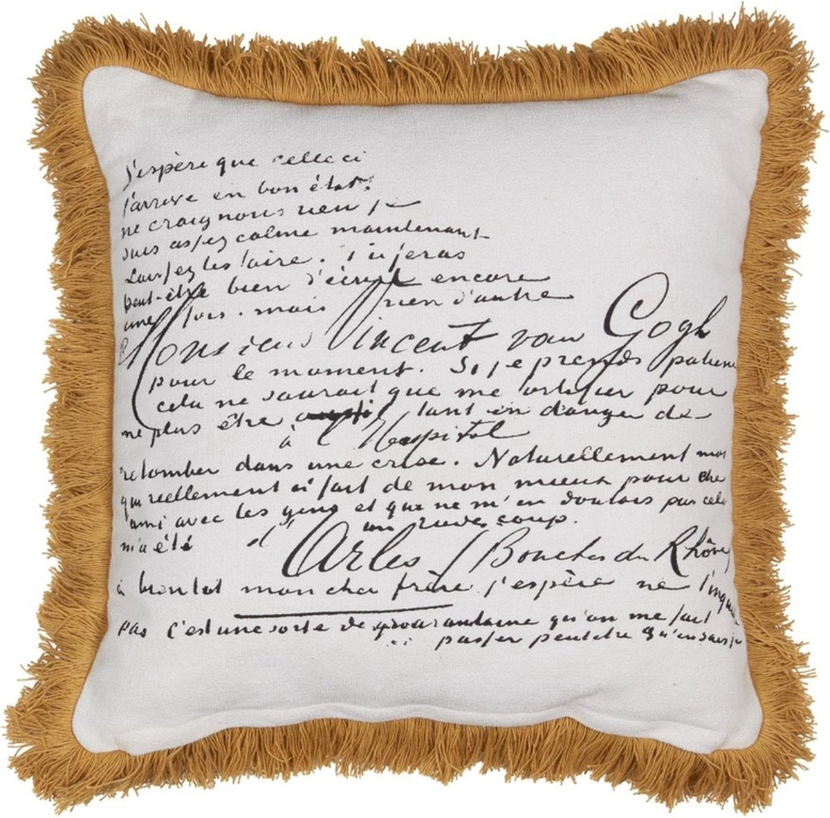 Coussin décoratif Beddinghouse x musée van Gogh la moisson - 45x45 cm - naturel