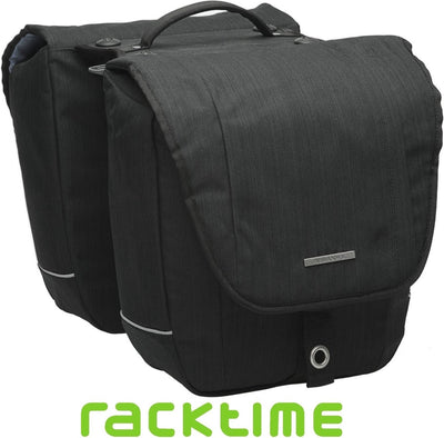 Nouveau Looxs Avero Double Bicycle Bag - Black - Polyester - Sporty - 25L