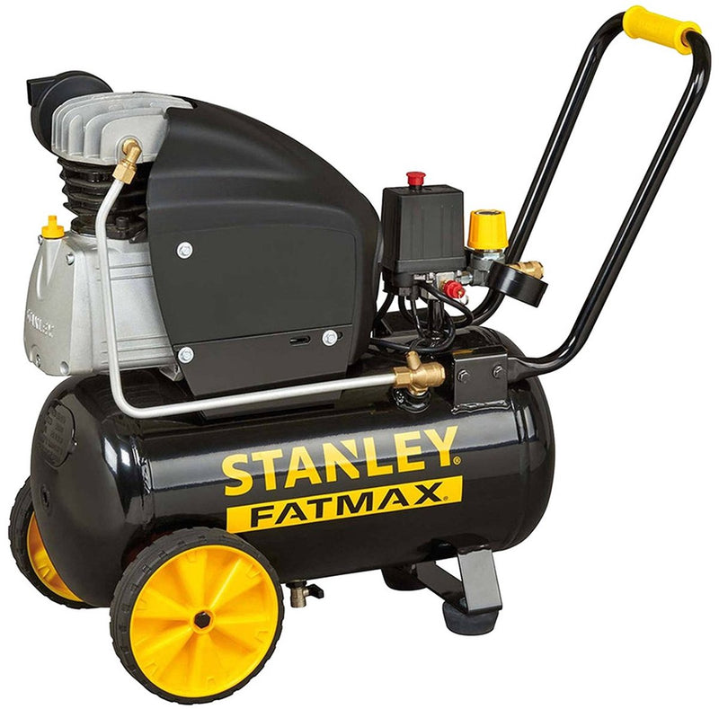 Compresseur Stanley 251 10 24s fmxcm0062e - compresseur d'air 10bar - 24l - 240l min - poignée antidérapante intégrée - noir