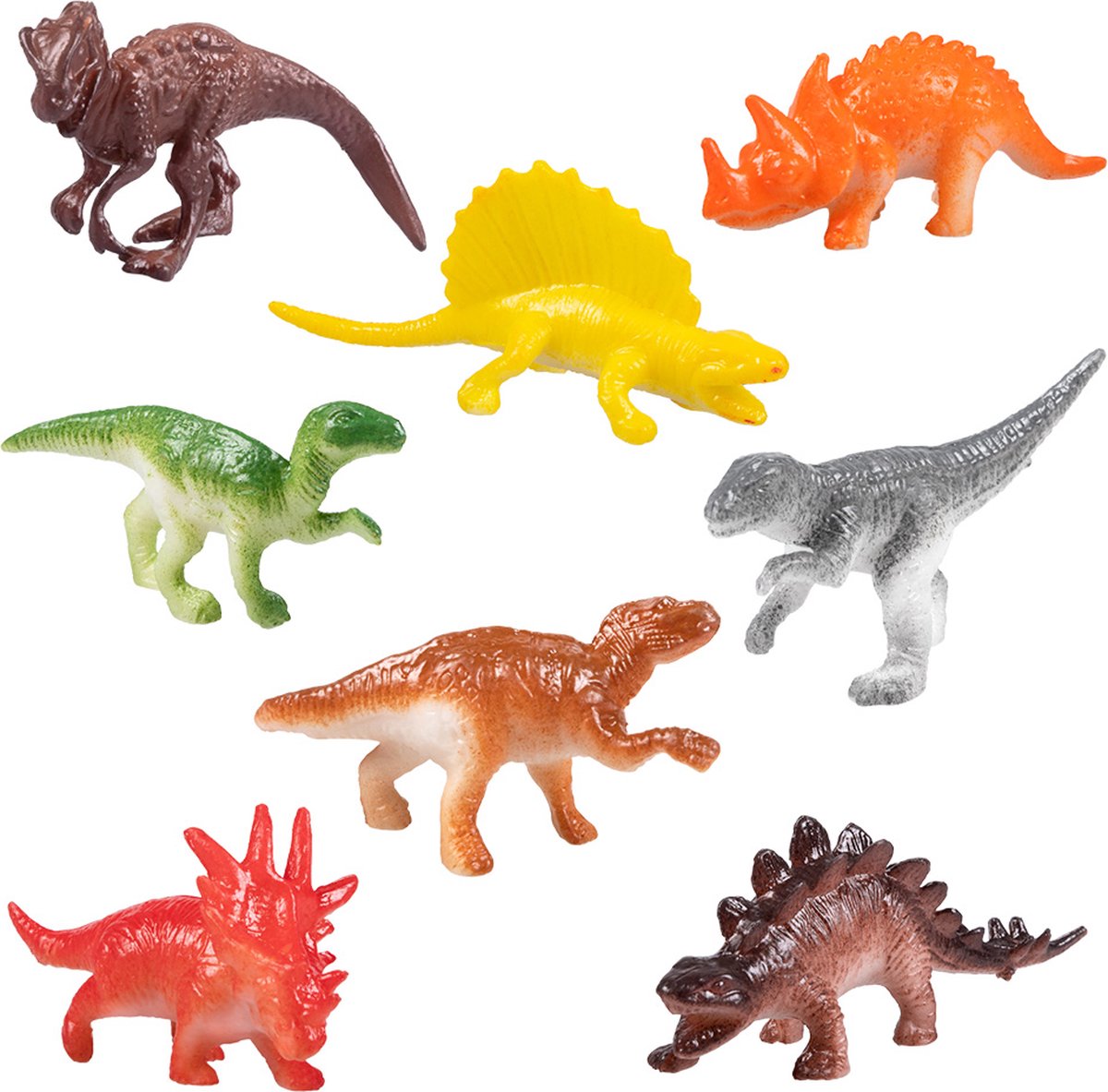 Boland - lot de 8 dinosaures - remplissage de pinata - cadeaux à distribuer - anniversaire