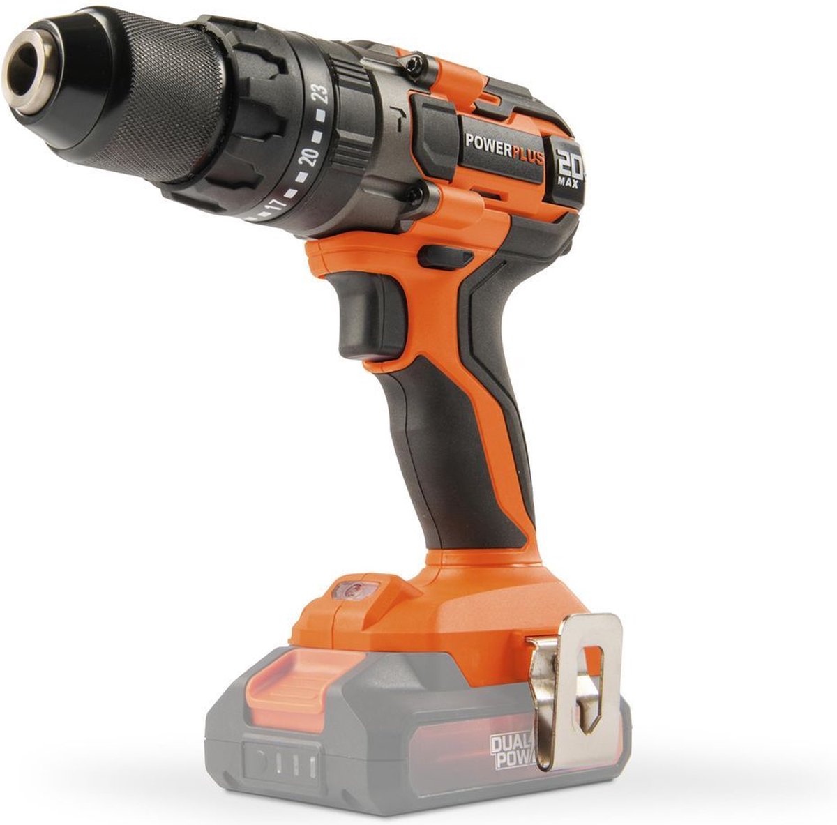 Perceuse-visseuse sans fil Powerplus double puissance POWDP15200 avec fonction impact - 20v - excl. batterie et chargeur