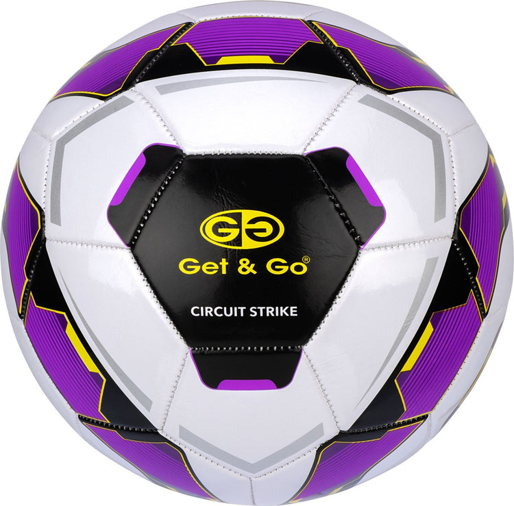 Get go football - circuit strike - blanc violet - taille 5 - ø env. 22 cm