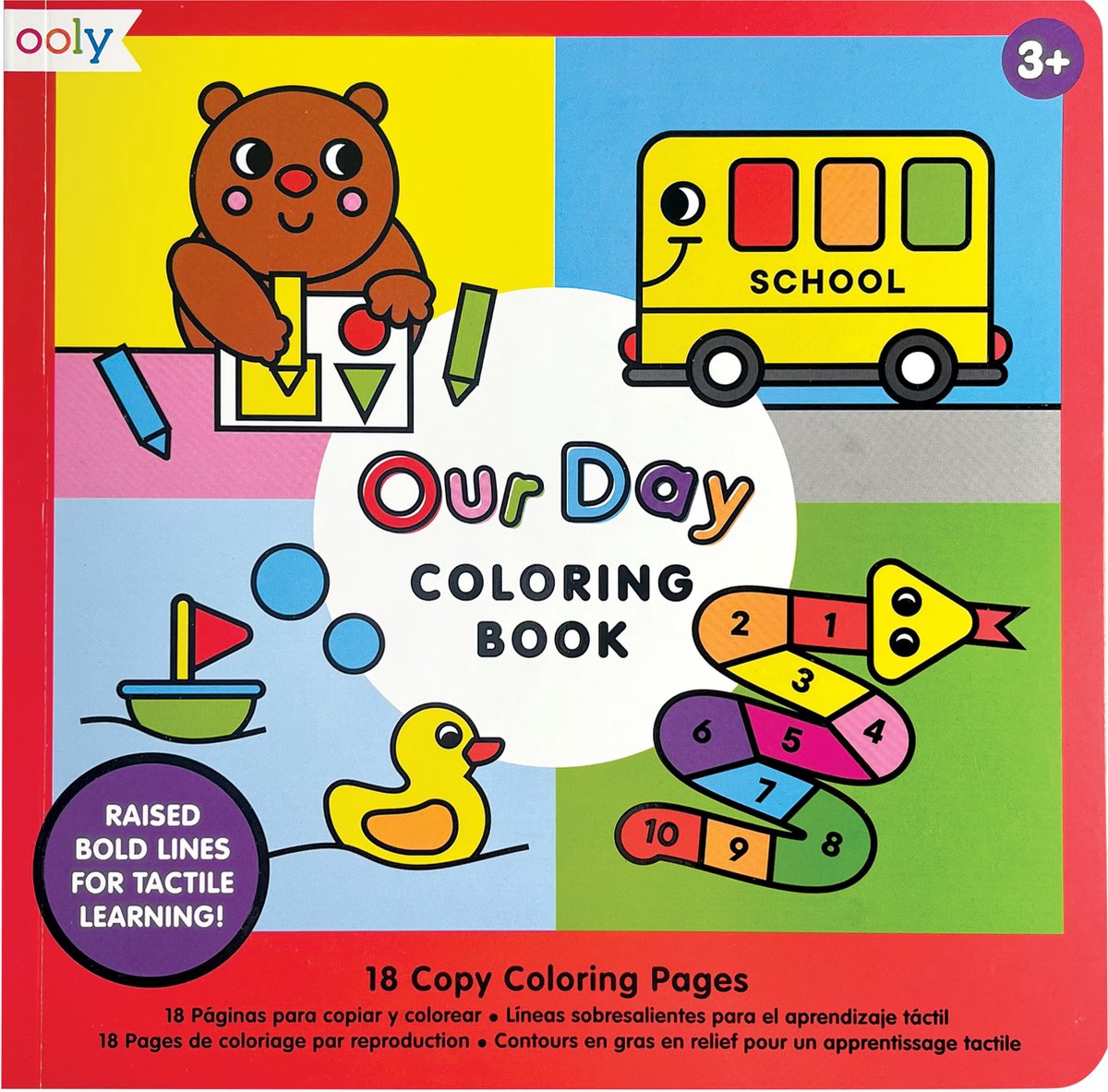 Ooly - notre journée - copie du livre de coloriage