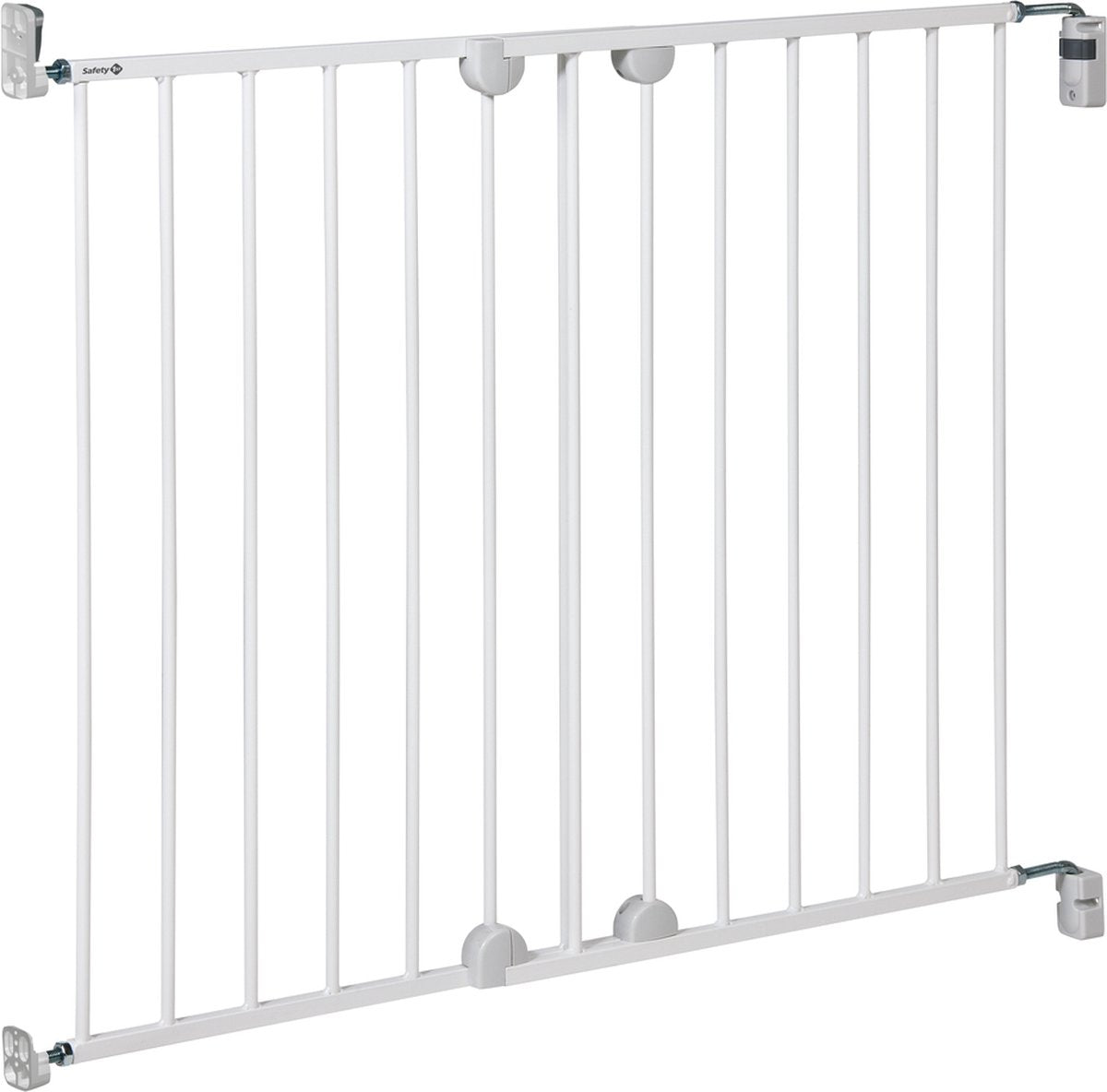 Safety 1st Barrière d'escalier à fixation murale safety1st - extensible - 62 à 102 cm - montage à vis - métal blanc