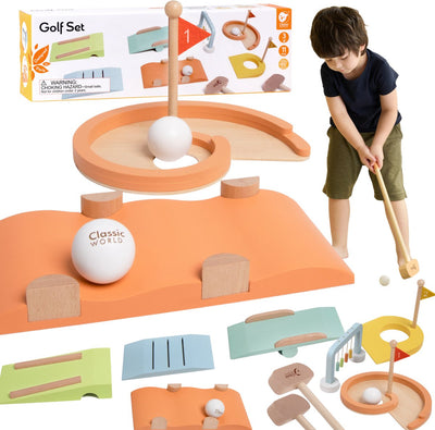 Classic World World Wooden Golfset, 11dlg.