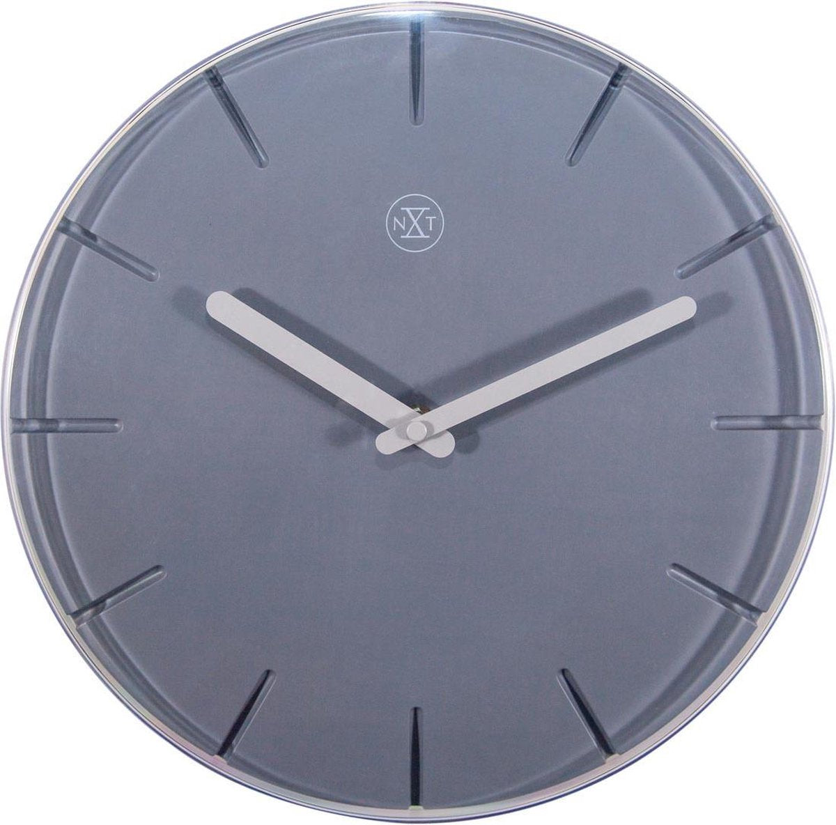 Nexttime nxt sweet – horloge murale – 20 cm – plastique – gris – silencieux