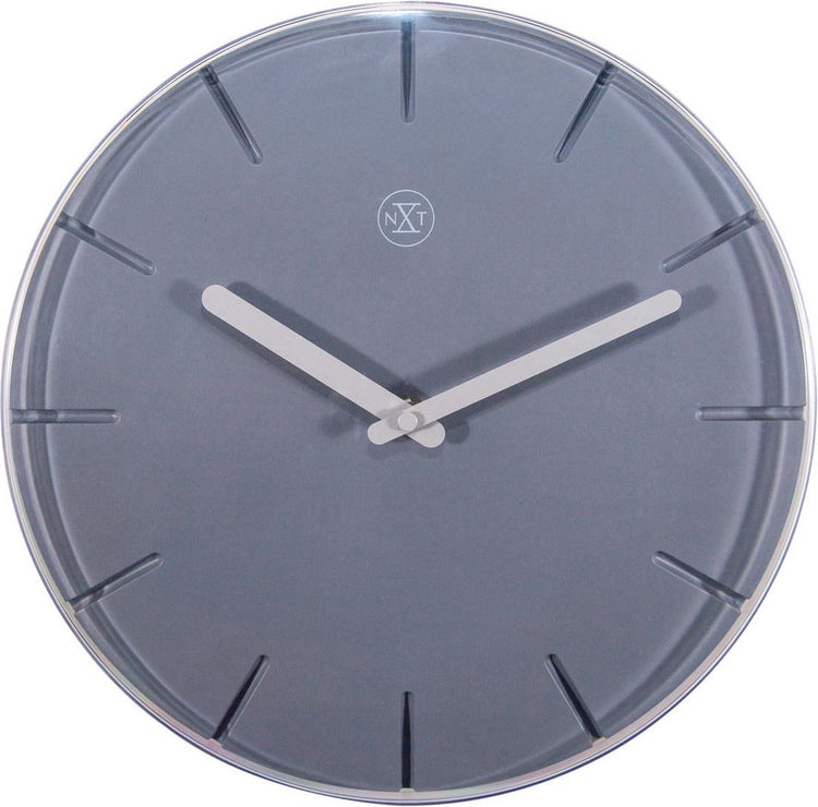 Nexttime nxt sweet – horloge murale – 20 cm – plastique – gris – silencieux