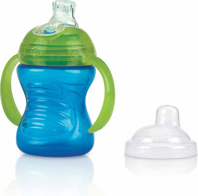 Nûby - gobelet anti-fuite swirl™ - bleu - 6 mois+
