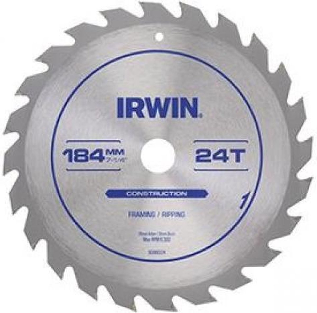 Série construction Irwin - lame de scie circulaire - 165mm - 30 dents - fentes anti-vibrations