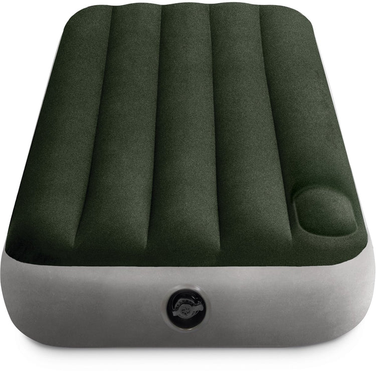 Intex jr. Matelas pneumatique Twin Dura-Beam Downy avec pompe à pied intégrée - 191x76x25cm